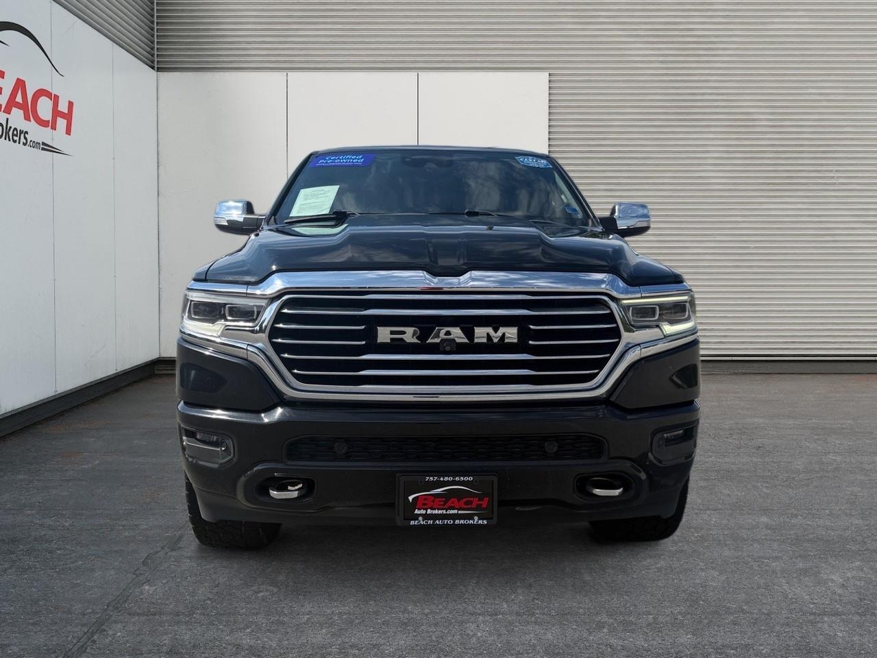 2020 Ram 1500 Longhorn, HEATED/VENTILATED FRONT,REAR SEATS, HEATED STEERING WHEEL, APPLE CARPLAY/ANDROID AUTO, MOONROOF, BED LINER, POWER RUNNING BOARDS, POWER SLIDING REAR WINDOW, HARMAN/KARDON SPEAKERS, BACKUP CAMERA, TOW PACKAGE, THIS RAM 1500 HAS IT ALL MAKE I Norfolk VA