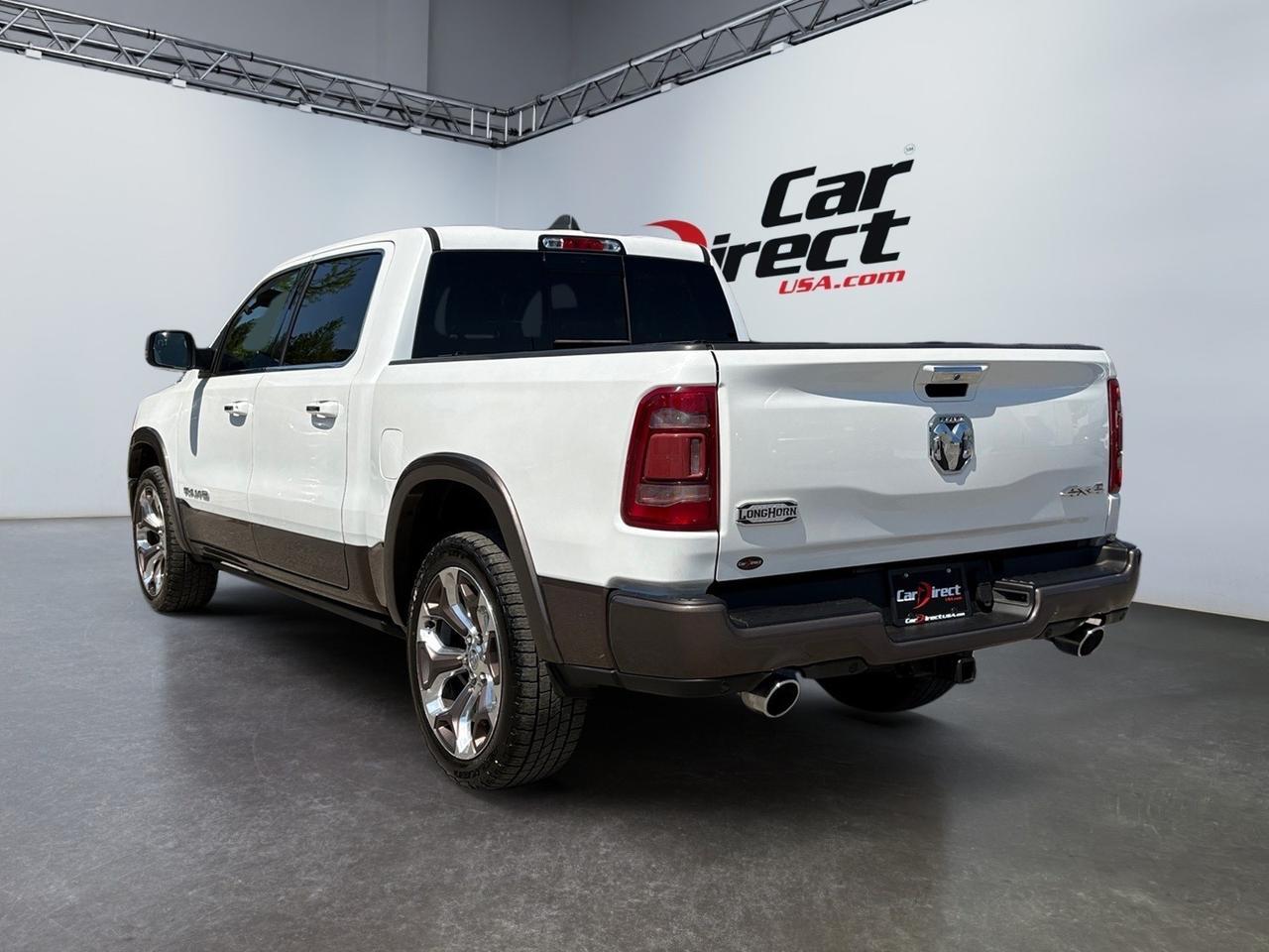 2020 Ram 1500 Longhorn, POWER RUNNING BOARDS, DUAL PANORAMIC SUNROOF, REMOTE TAILGATE RELEASE, TOW PACKAGE, MULTIPLE VIEW BACKUP CAMERA, BLIND SPOT ALERT, LANE KEEP ASSIST, APPLE CARPLAY/ANDROID AUTO, HEATED STEERING WHEEL & FRONT/REAR SEATS, ONLY 1 OWNER, CLEAN C Virginia Beach VA