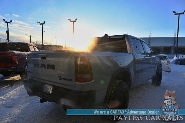 2020 Ram 1500 Rebel / 4X4 / Crew Cab / 5.7L V8 / Level 2 Group / Auto Start / Front & Rear Heated Leather Seats / Heated Steering Wheel / Navigation / Harman Kardon / 33 Gallon Tank / Tonneau Cover / Bed Liner / Trailer Brake / Tow Pkg Anchorage AK 2020 Ram 1500 Rebel / 4X4 / Crew Cab / 5.7L V8 / Level 2 Group / Auto Start / Front & Rear Heated Leather Seats / Heated Steering Wheel / Navigation / Harman Kardon / 33 Gallon Tank / Tonneau Cover / Bed Liner / Trailer Brake / Tow Pkg Anchorage AK