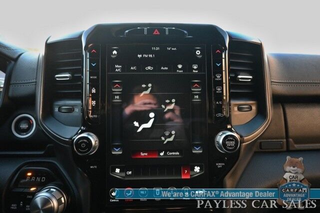 2020 Ram 1500 Rebel / 4X4 / Crew Cab / 5.7L V8 / Level 2 Group / Auto Start / Front & Rear Heated Leather Seats / Heated Steering Wheel / Navigation / Harman Kardon / 33 Gallon Tank / Tonneau Cover / Bed Liner / Trailer Brake / Tow Pkg Anchorage AK 2020 Ram 1500 Rebel / 4X4 / Crew Cab / 5.7L V8 / Level 2 Group / Auto Start / Front & Rear Heated Leather Seats / Heated Steering Wheel / Navigation / Harman Kardon / 33 Gallon Tank / Tonneau Cover / Bed Liner / Trailer Brake / Tow Pkg Anchorage AK