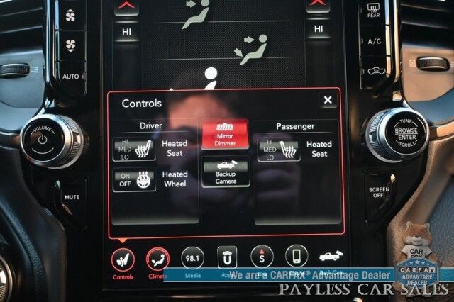 2020 Ram 1500 Rebel / 4X4 / Crew Cab / 5.7L V8 / Level 2 Group / Auto Start / Front & Rear Heated Leather Seats / Heated Steering Wheel / Navigation / Harman Kardon / 33 Gallon Tank / Tonneau Cover / Bed Liner / Trailer Brake / Tow Pkg Anchorage AK 2020 Ram 1500 Rebel / 4X4 / Crew Cab / 5.7L V8 / Level 2 Group / Auto Start / Front & Rear Heated Leather Seats / Heated Steering Wheel / Navigation / Harman Kardon / 33 Gallon Tank / Tonneau Cover / Bed Liner / Trailer Brake / Tow Pkg Anchorage AK