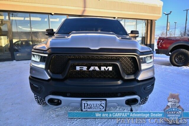 2020 Ram 1500 Rebel / 4X4 / Crew Cab / 5.7L V8 / Level 2 Group / Auto Start / Front & Rear Heated Leather Seats / Heated Steering Wheel / Navigation / Harman Kardon / 33 Gallon Tank / Tonneau Cover / Bed Liner / Trailer Brake / Tow Pkg Anchorage AK 2020 Ram 1500 Rebel / 4X4 / Crew Cab / 5.7L V8 / Level 2 Group / Auto Start / Front & Rear Heated Leather Seats / Heated Steering Wheel / Navigation / Harman Kardon / 33 Gallon Tank / Tonneau Cover / Bed Liner / Trailer Brake / Tow Pkg Anchorage AK