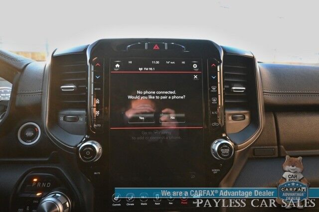 2020 Ram 1500 Rebel / 4X4 / Crew Cab / 5.7L V8 / Level 2 Group / Comfort & Convenience Group / Auto Start / Front & Rear Heated Leather Seats / Heated Steering / NAV / Harman Kardon / Tonneau Cover / Bed Liner / Tow Pkg Anchorage AK