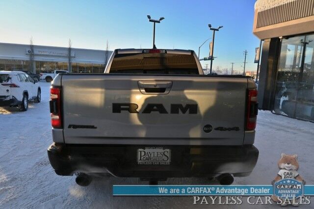 2020 Ram 1500 Rebel / 4X4 / Crew Cab / 5.7L V8 / Level 2 Group / Comfort & Convenience Group / Auto Start / Front & Rear Heated Leather Seats / Heated Steering / NAV / Harman Kardon / Tonneau Cover / Bed Liner / Tow Pkg Anchorage AK