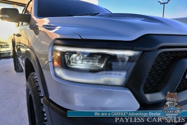 2020 Ram 1500 Rebel / 4X4 / Crew Cab / 5.7L V8 / Level 2 Group / Comfort & Convenience Group / Auto Start / Front & Rear Heated Leather Seats / Heated Steering / NAV / Harman Kardon / Tonneau Cover / Bed Liner / Tow Pkg Anchorage AK