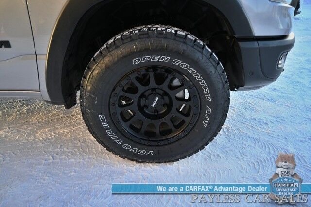 2020 Ram 1500 Rebel / 4X4 / Crew Cab / 5.7L V8 / Level 2 Group / Comfort & Convenience Group / Auto Start / Front & Rear Heated Leather Seats / Heated Steering / NAV / Harman Kardon / Tonneau Cover / Bed Liner / Tow Pkg Anchorage AK