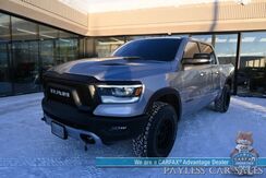 2020_Ram_1500_Rebel / 4X4 / Crew Cab / 5.7L V8 / Level 2 Group / Comfort & Convenience Group / Auto Start / Front & Rear Heated Leather Seats / Heated Steering / NAV / Harman Kardon / Tonneau Cover / Bed Liner / Tow Pkg_ Anchorage AK
