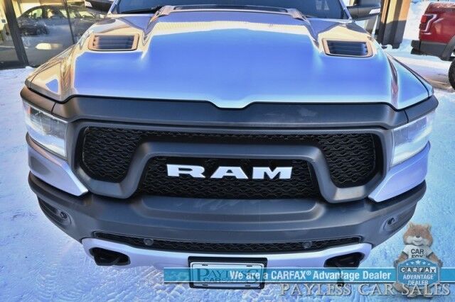 2020 Ram 1500 Rebel / 4X4 / Crew Cab / 5.7L V8 / Level 2 Group / Comfort & Convenience Group / Auto Start / Front & Rear Heated Leather Seats / Heated Steering / NAV / Harman Kardon / Tonneau Cover / Bed Liner / Tow Pkg Anchorage AK