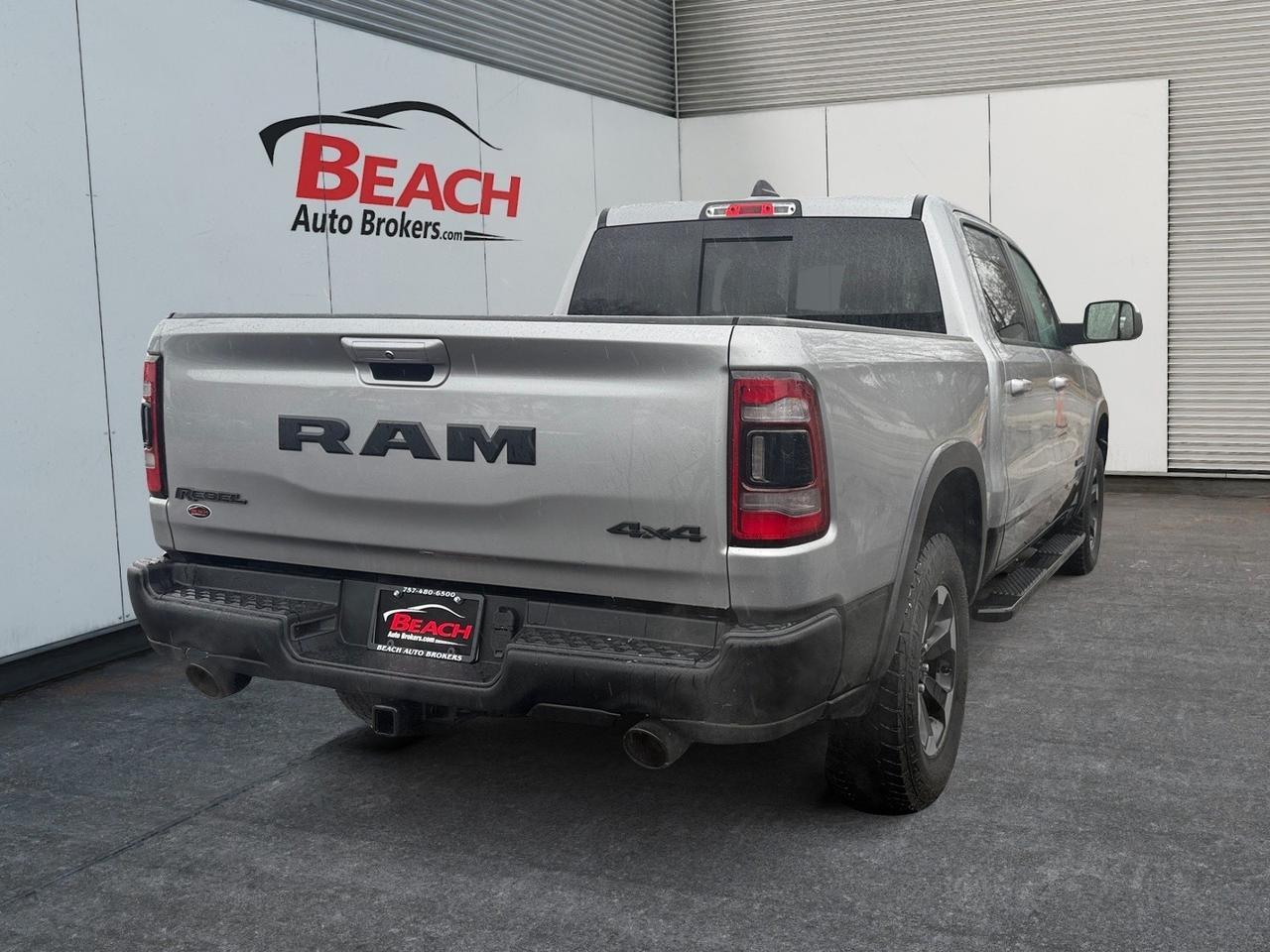 2020 Ram 1500 Rebel, RUNNING BOARDS, UNIVERSAL GARAGE DOOR OPENER, TOW HOOKS,POWER FOLDING MIRRORS, REAR POWER SLIDING WINDOW, BACKUP CAMERA, APPLE CARPLAY/ANDROID AUTO, HEATED FRONT SEATS, BED LINER, COME AND CHECK OUT THIS RAM REBEL TODAY! Norfolk VA