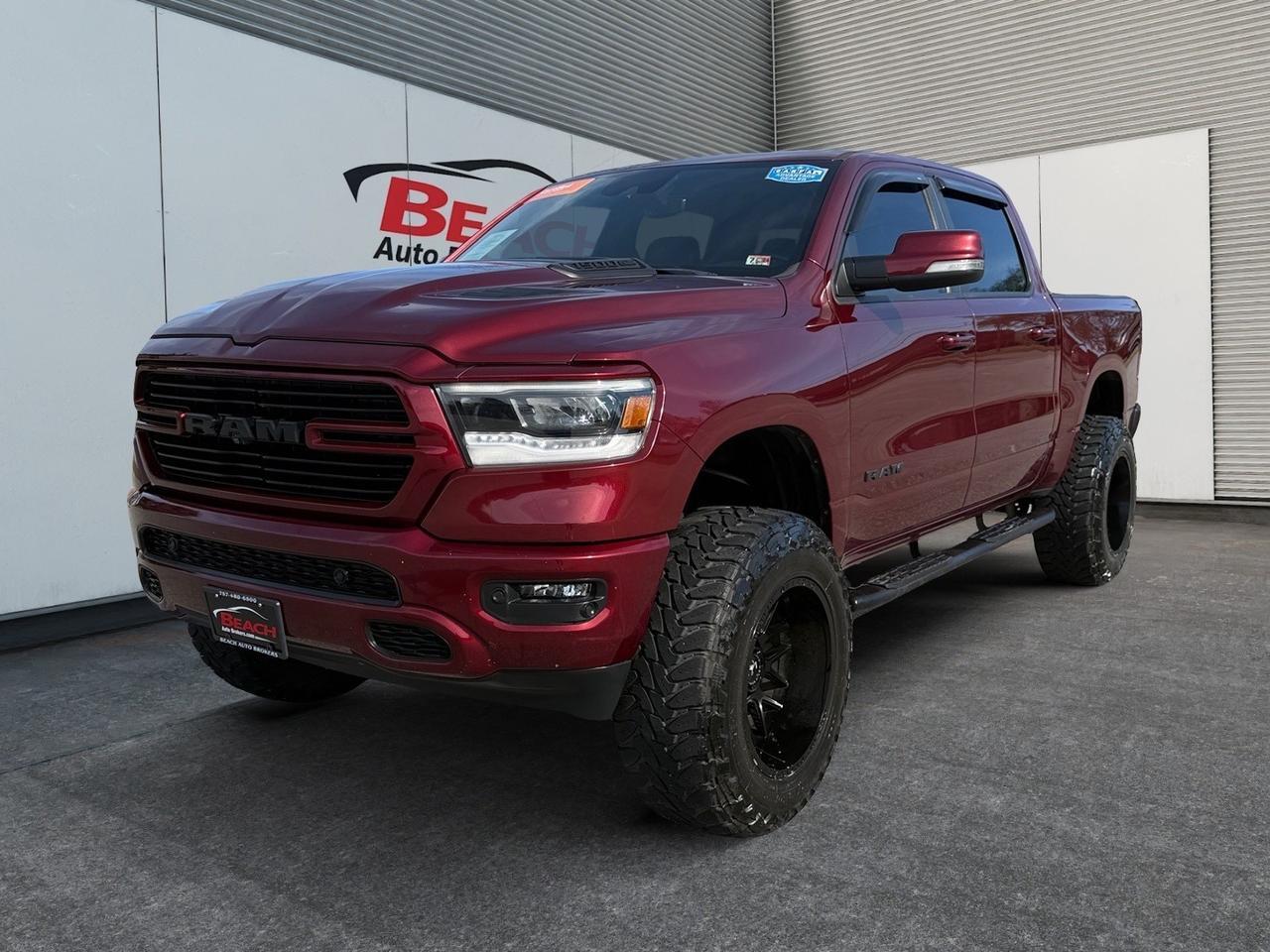 2020 Ram 1500 SPORT, BACKUP CAMERA, HEATED SEATS, HEATED STEERING WHEEL, APPLE CARPLAY/ANDROID AUTO, POWER FOLDING MIRRORS, HEATED MIRRORS, WIFI, REMOTE START, PUSH BUTTON START, CLEAN CARFAX, COME AND TEST DRIVE THIS RAM REBEL TODAY!