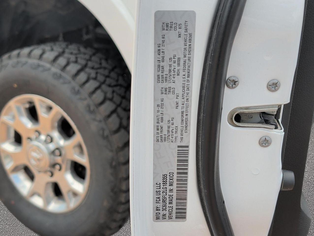 2020 Ram 2500 Laramie San Juan TX