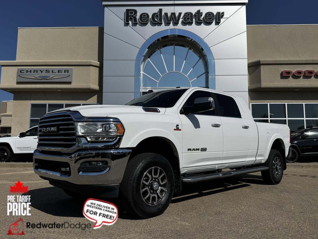 2020 Ram 2500 Longhorn Mega Cab 4x4 | Cummins Diesel | Leather | Heated Vented Seats | Sunroof | Backup Camera Redwater AB