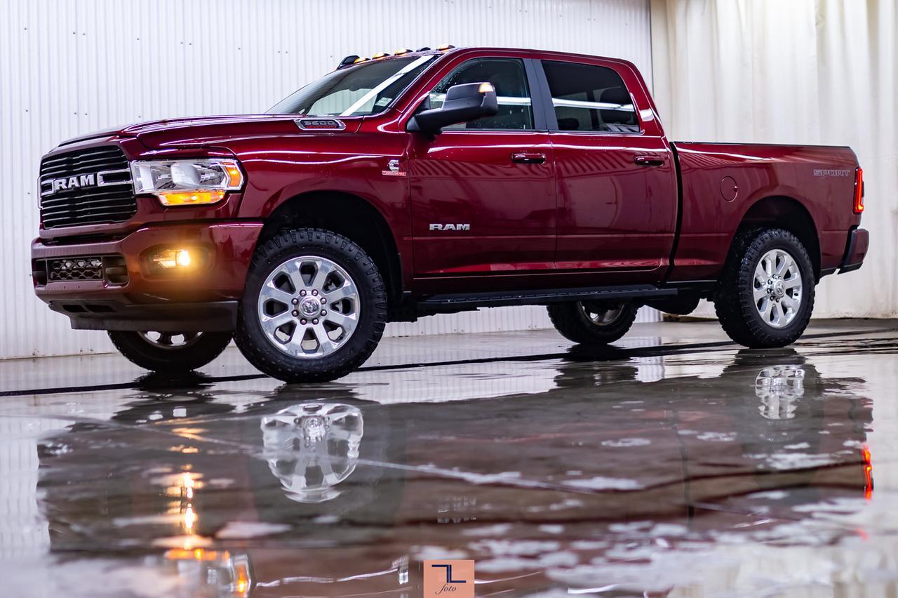 2020 Ram 3500 4x4 Crew Cab Big Horn Sport AISIN Roof BCam Diesel Red Deer AB