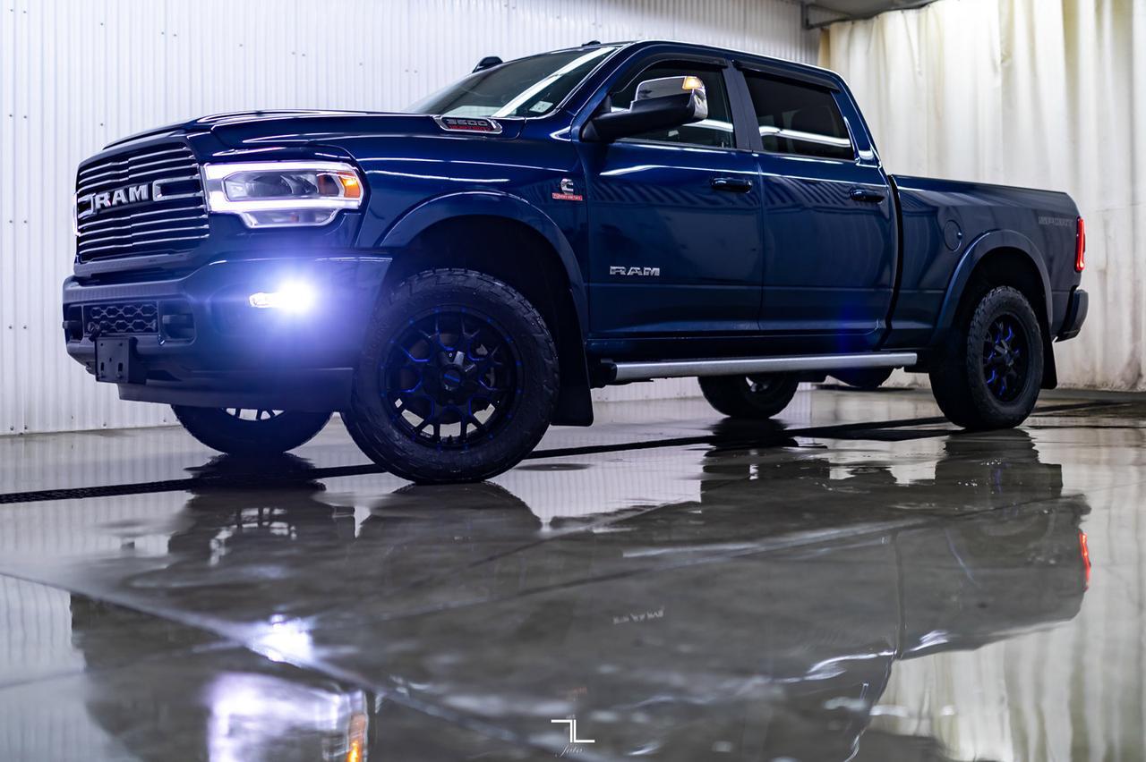 2020 Ram 3500 4x4 Crew Cab Laramie Diesel AISIN Leather Roof Nav Red Deer AB