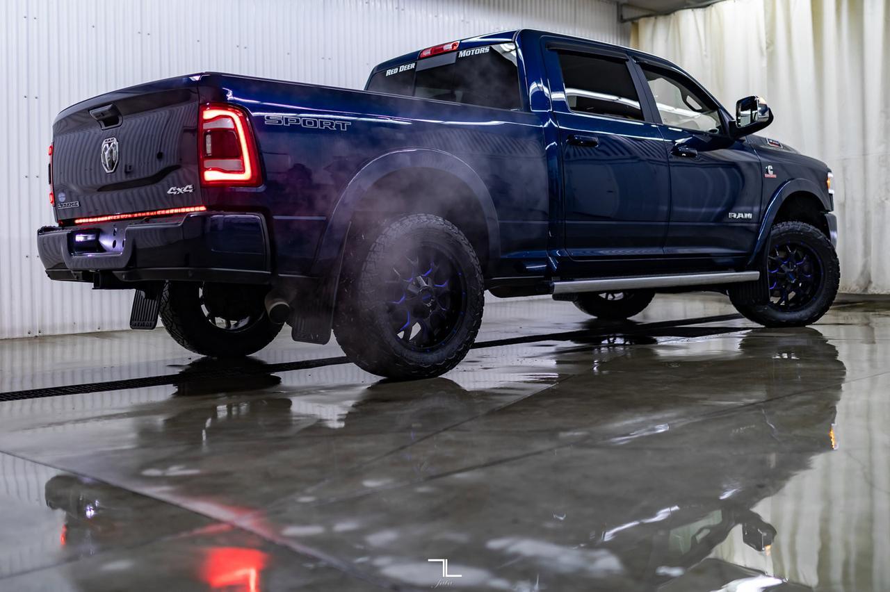 2020 Ram 3500 4x4 Crew Cab Laramie Diesel AISIN Leather Roof Nav Red Deer AB