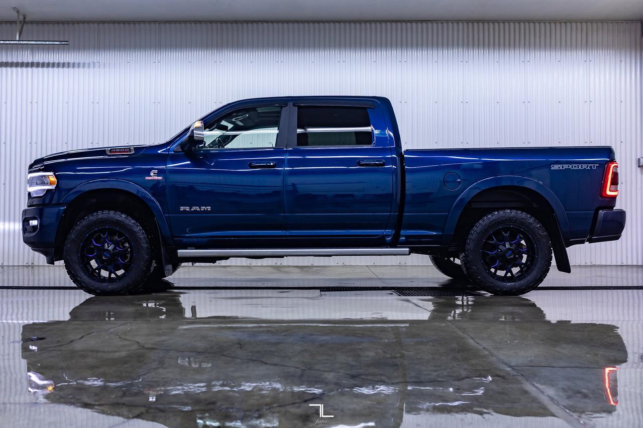 2020 Ram 3500 4x4 Crew Cab Laramie Diesel AISIN Leather Roof Nav Red Deer AB