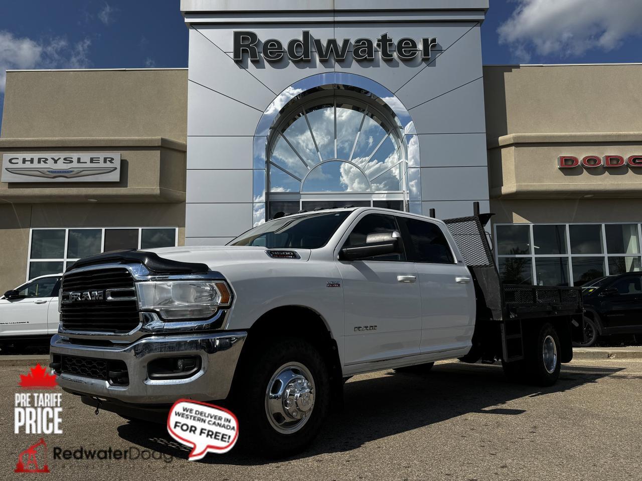2020 Ram 3500 Chassis Cab SLT Dually Crew 4x4 | Low KMs | HEMI V8 | Front Bench | Backup Alarm Redwater AB