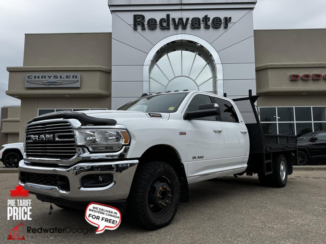 2020 Ram 3500 Chassis Cab SLT Dually Crew 4x4 | Low KMs | HEMI V8 | Front Bench | Backup Alarm Redwater AB