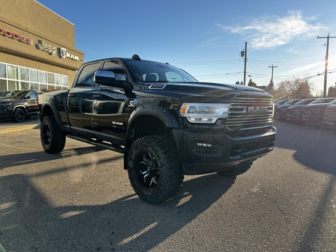 2020 Ram 3500 Laramie Crew Cab 4x4 | Cummins Diesel | Leather | Heated Vented | Towing | Sunroof Redwater AB