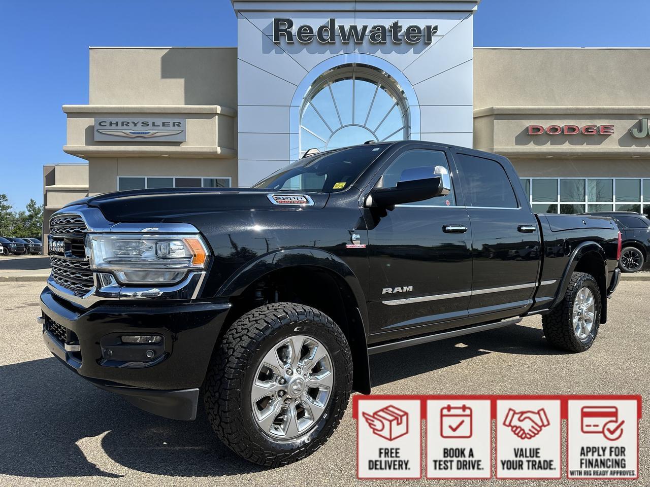 2020 Ram 3500 Limited Crew Cab | Aisin | 360 Camera | Sun Roof | Auto Level Suspension | Ram Box | 5th Wheel Prep