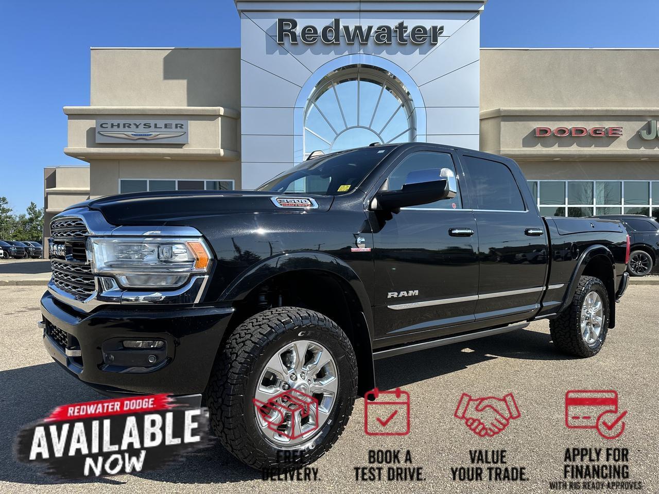 2020 Ram 3500 Limited Crew Cab | Aisin | 360 Camera | Sun Roof | Auto Level Suspension | Ram Box | 5th Wheel Prep