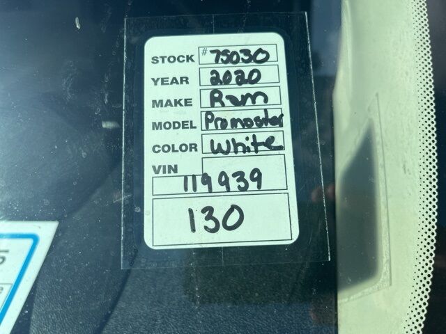 2020 Ram ProMaster 1500 Base Jacksonville FL