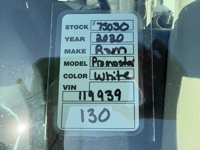 2020 Ram ProMaster 1500 Base Jacksonville FL