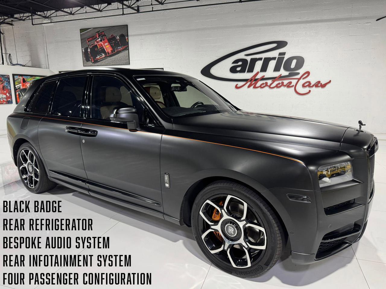 2020 Rolls-Royce Cullinan Black Badge 4-seat configuration, rear fridge, Bespoke audio & MORE!! Fort Lauderdale FL