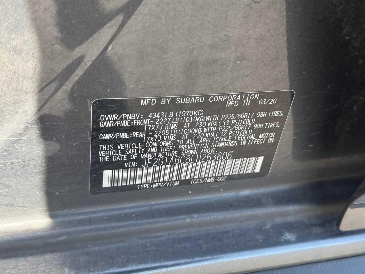 2020 Subaru Crosstrek Irving TX