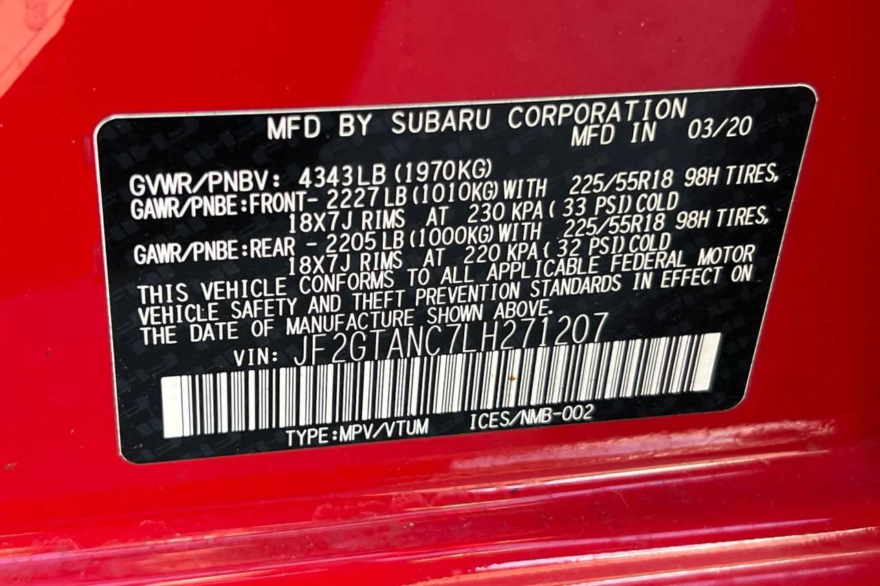 2020 Subaru Crosstrek Limited Roseville CA