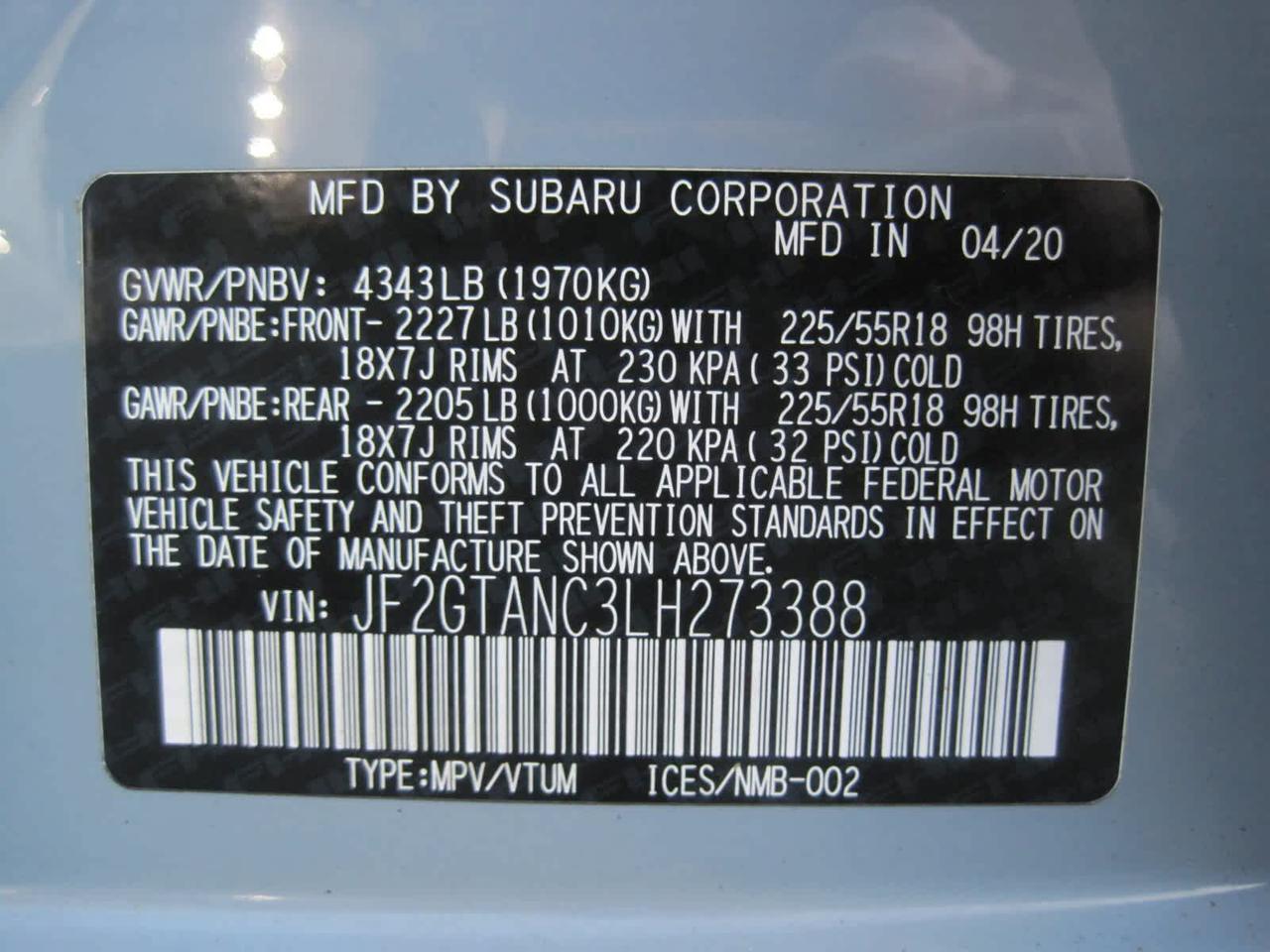 2020 Subaru Crosstrek Limited Belmont MA