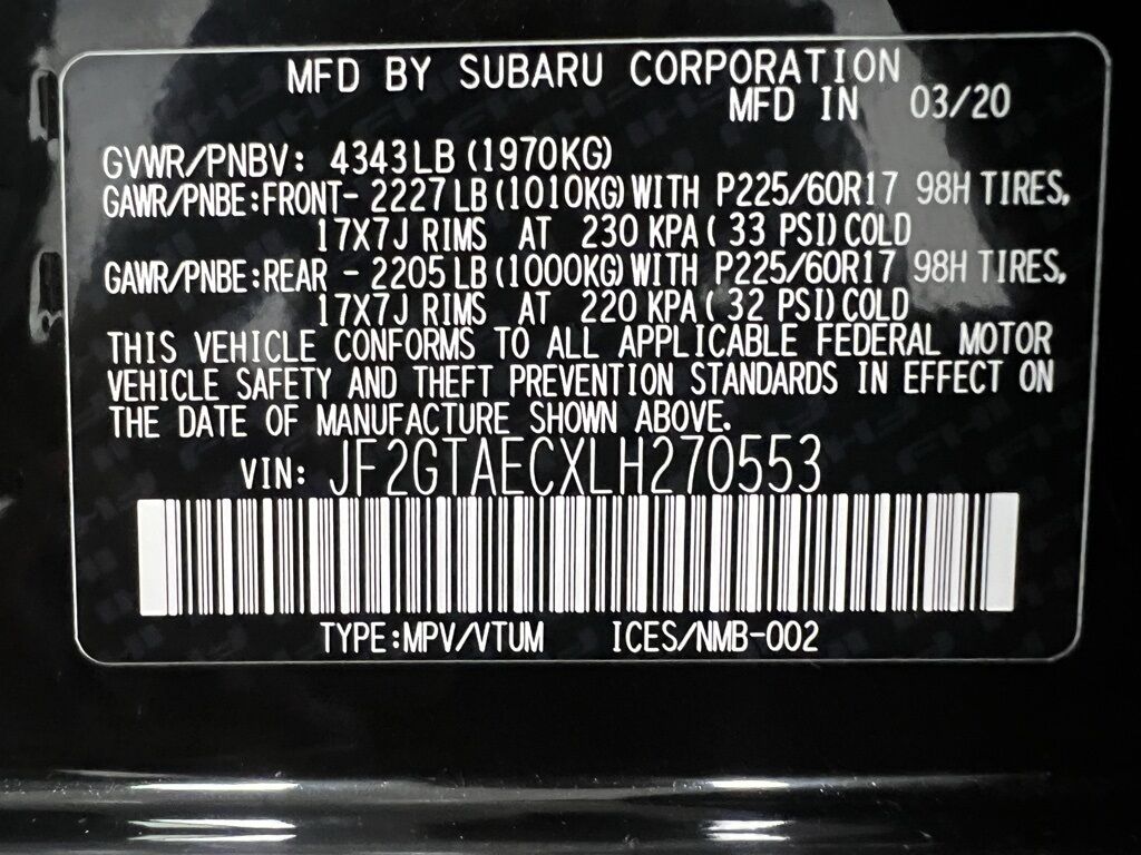 2020 Subaru Crosstrek Premium Highlands Ranch CO