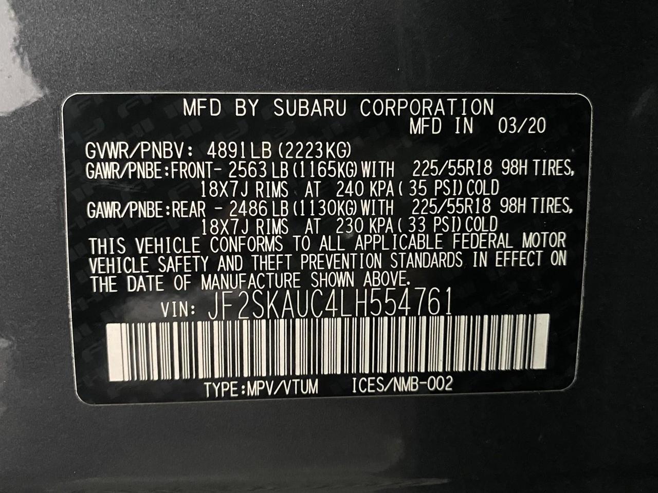 2020 Subaru Forester Limited Richmond Hill NY