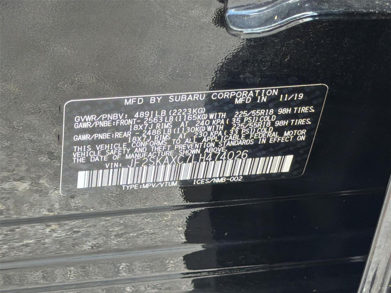 2020 Subaru Forester Touring Hagerstown MD