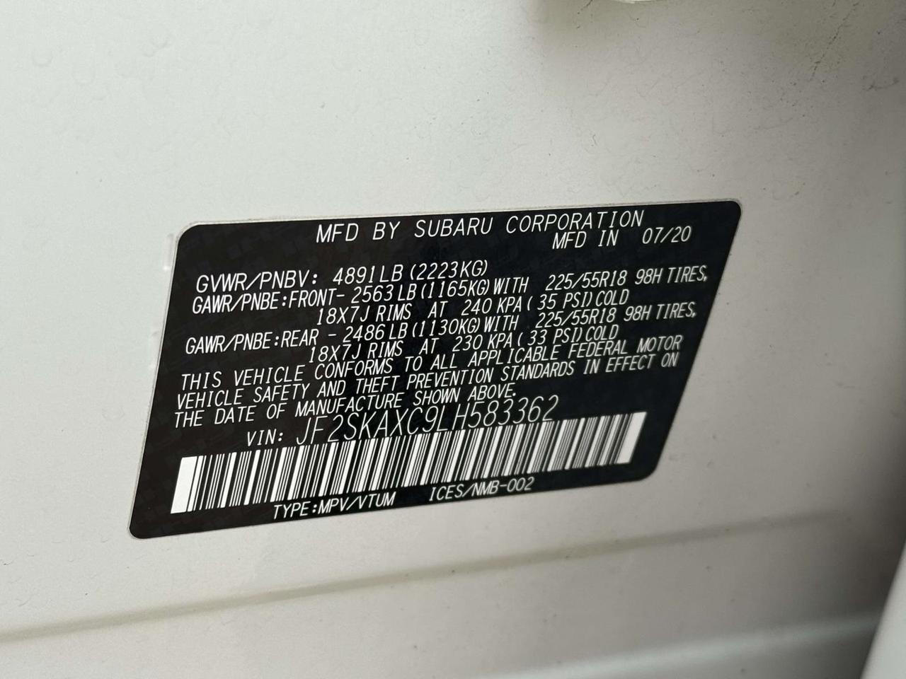 2020 Subaru Forester Touring Fredericksburg VA