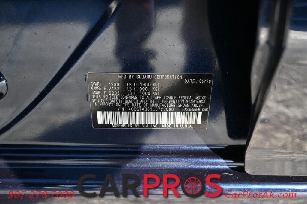2020 Subaru Impreza Wagon All Wheel Drive - Eye Sight Pkg - Power Windows & Door Locks - Keyless Entry - Apple CarPlay & Android Auto - Bluetooth - Backup Camera - Low Miles - Aluminum Wheels - 36 MPG Anchorage AK