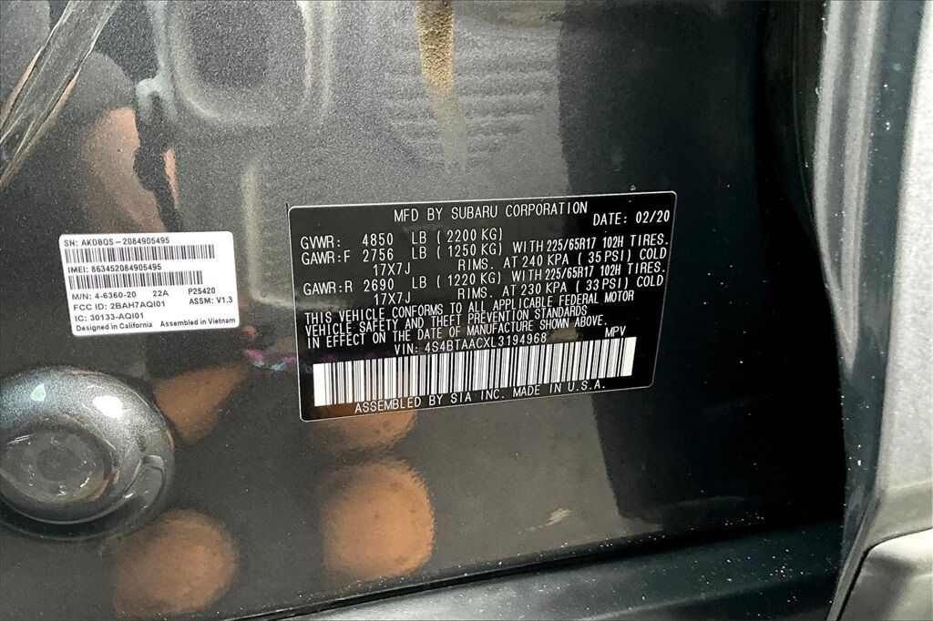 2020 Subaru Outback 2.5i OR