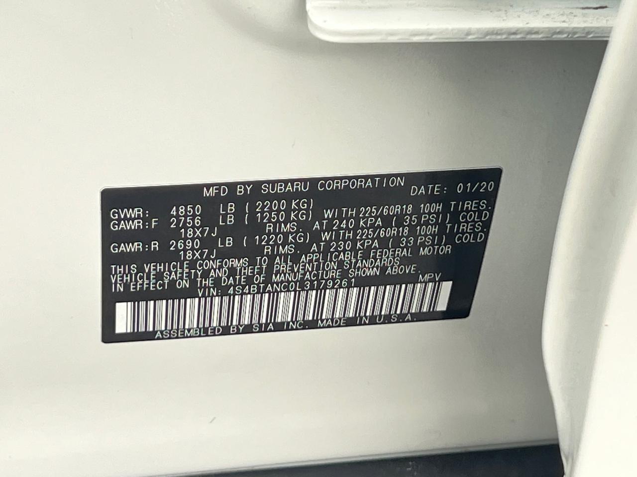 2020 Subaru Outback Limited Hagerstown MD