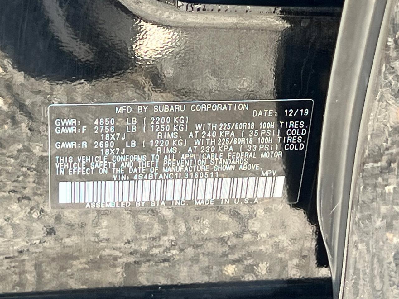 2020 Subaru Outback Limited Hagerstown MD