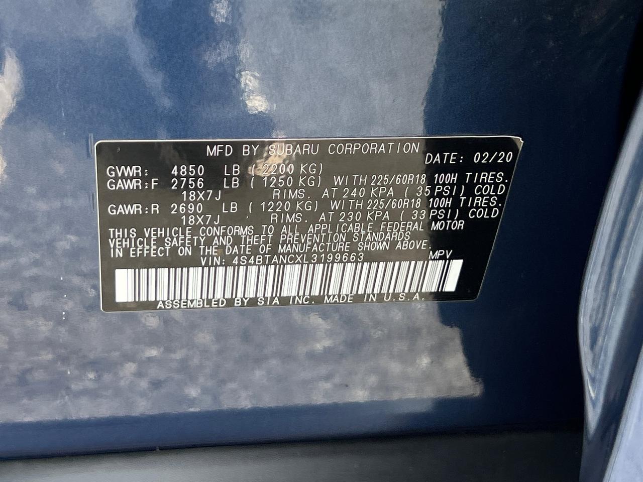 2020 Subaru Outback Limited Hagerstown MD