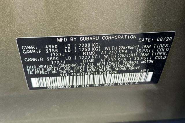 2020 Subaru Outback Premium Roseville CA