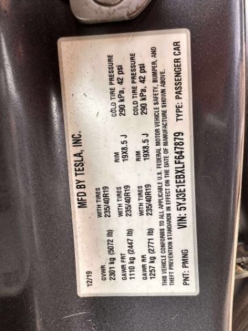 2020 Tesla Model 3 Long Range Dual Motor All-Wheel Drive Mesa AZ