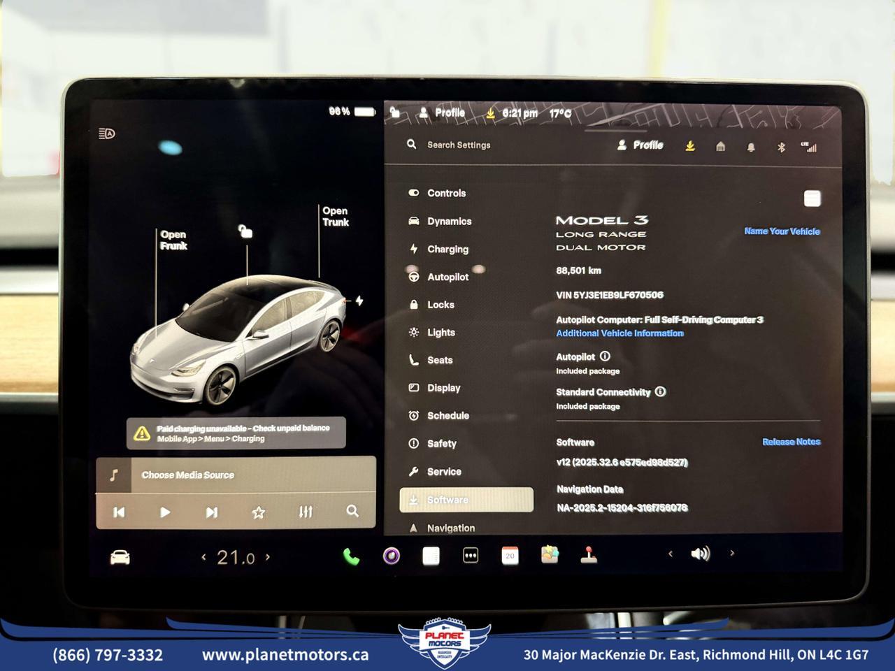 2020 Tesla Model 3 Long Range Richmond Hill ON
