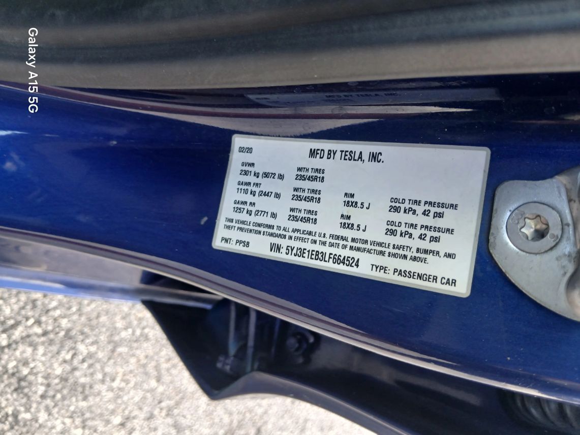 2020 Tesla Model 3 Long Range Sedan 4D Maitland FL