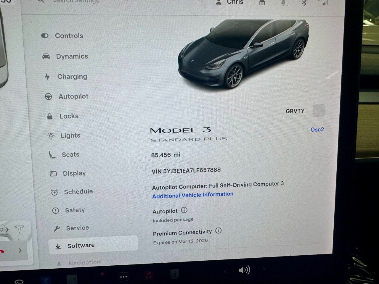 2020 Tesla Model 3 Standard Range