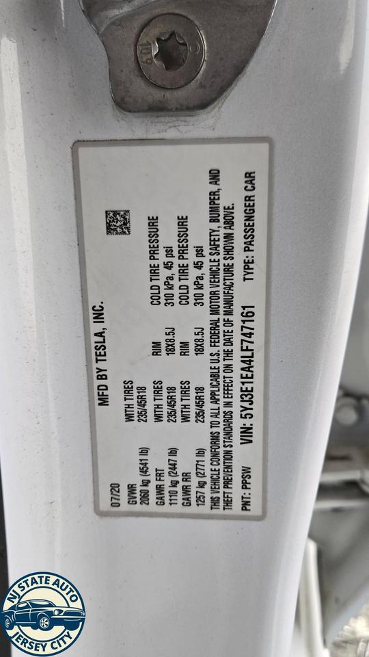 2020 Tesla Model 3 Standard Range Plus Jersey City NJ