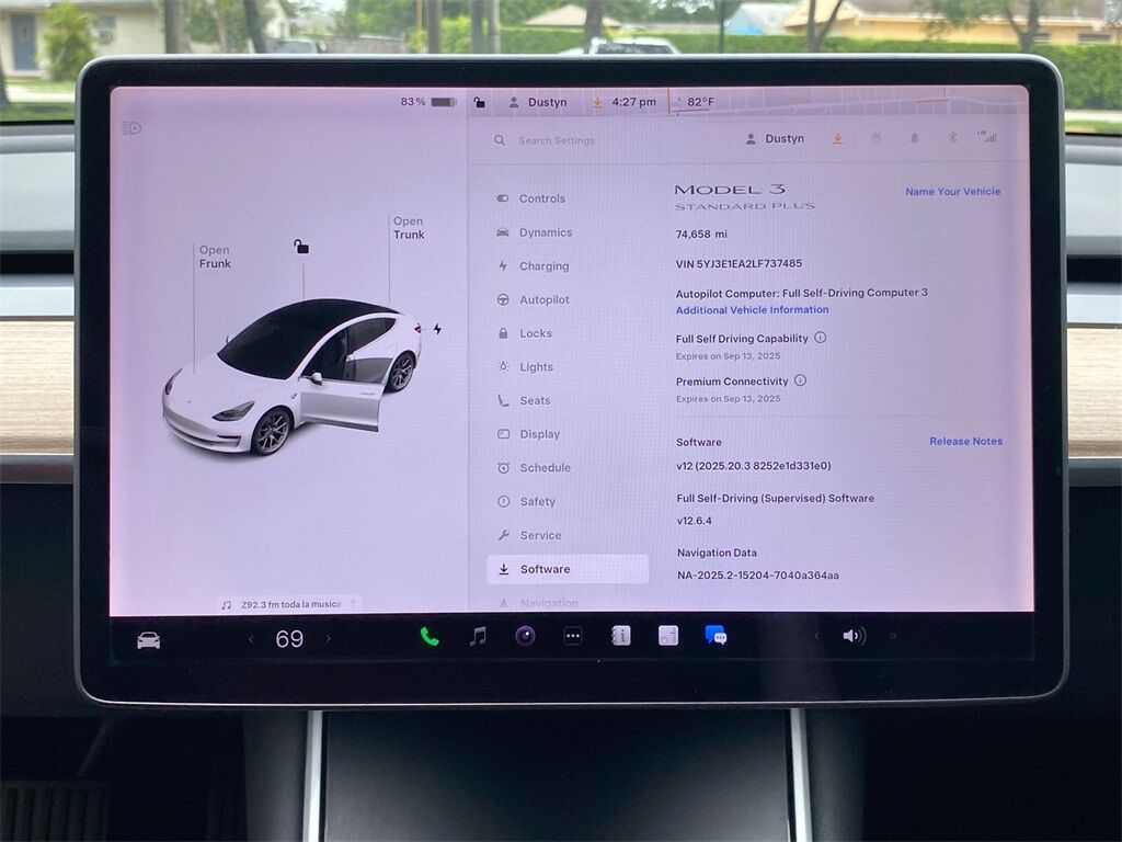 2020 Tesla Model 3 Standard Range Plus Miramar FL