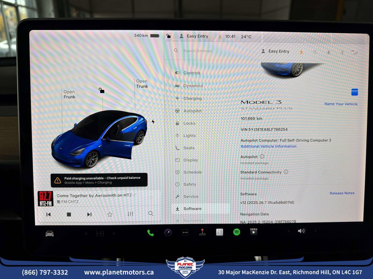 2020 Tesla Model 3 Standard Range Plus Richmond Hill ON