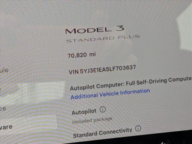 2020 Tesla Model 3 Standard Range Plus Roseville CA
