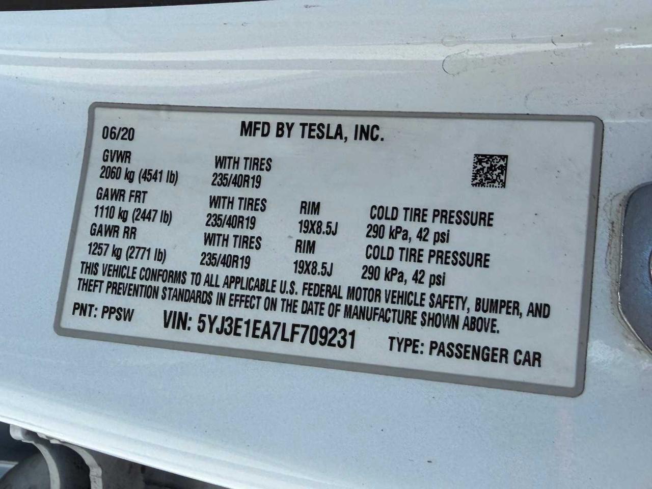 2020 Tesla Model 3 Standard Range Irving TX